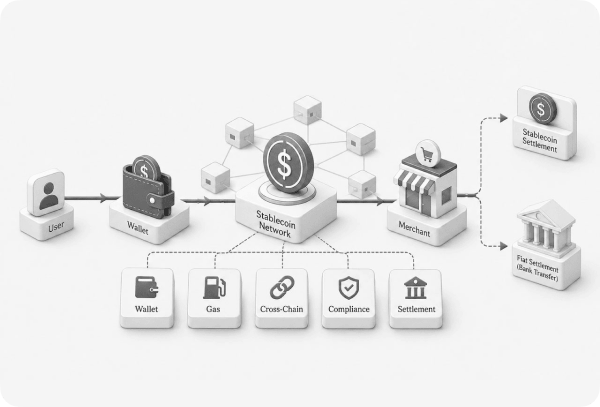 Connect Traditional Finance with Stablecoin Settlement Networks